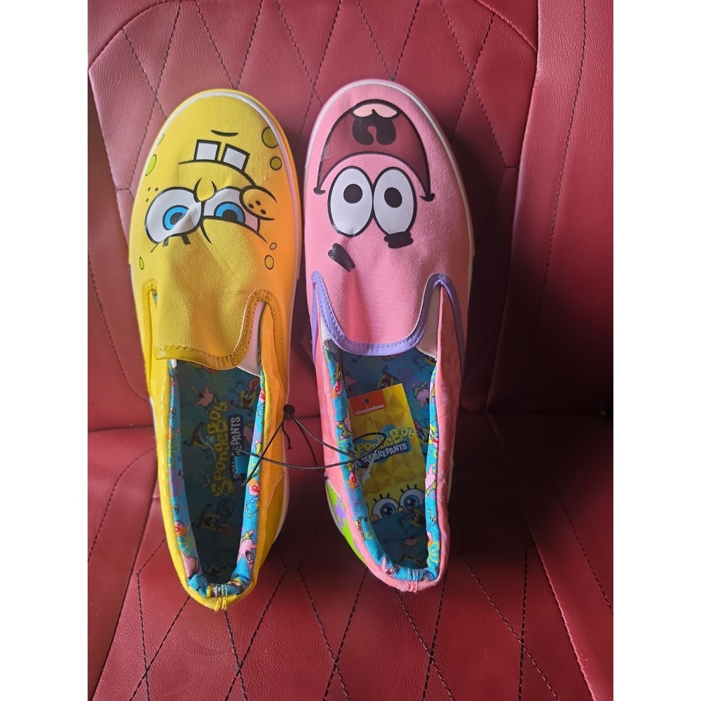 Nickelodeon Spongebob Squarepants Low Top Slip On Sneakers Women's Size 9